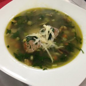 6 SOPA DE CEBADA PERLA Y ESPINACA