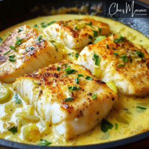 Bacalao con leche de coco