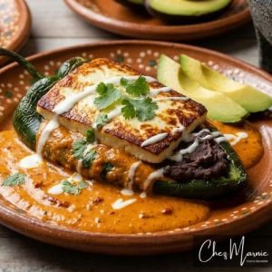 Chile poblano relleno