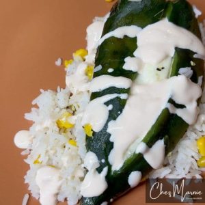 Chile relleno de queso