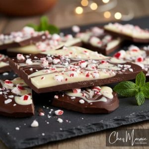 Corteza de chocolate con menta