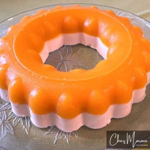 Gelatina de yogur con mango