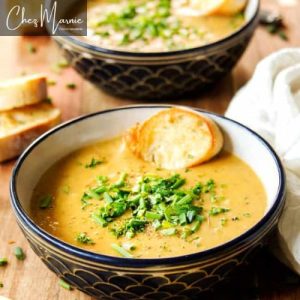 Sopa de papa y poro