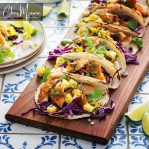 Tacos de pescado a la parrilla