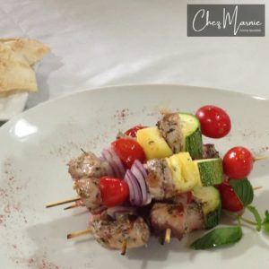 brochetas de atun