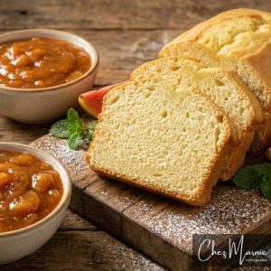 panque de nata con compota de guayaba