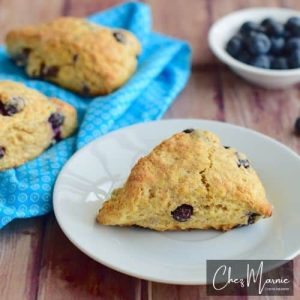 scones de blueberries